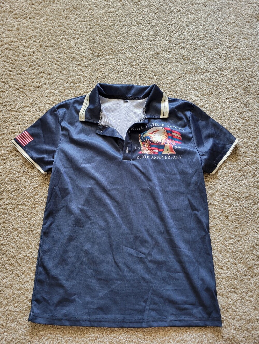 250TH ANNIVERSARY USA Polo Top Shirt